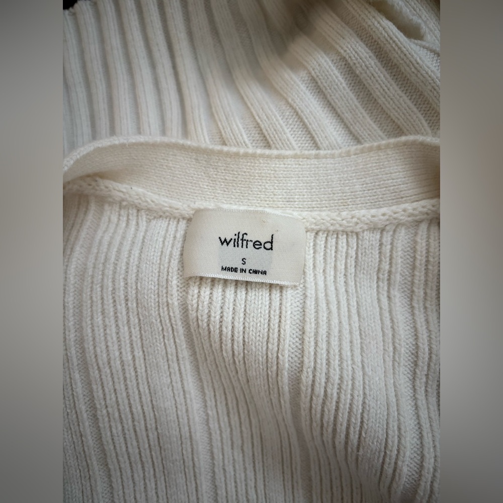 ARITZIA Wilfred Thais Cardigan Oyster White SMALL - Picture 4 of 14